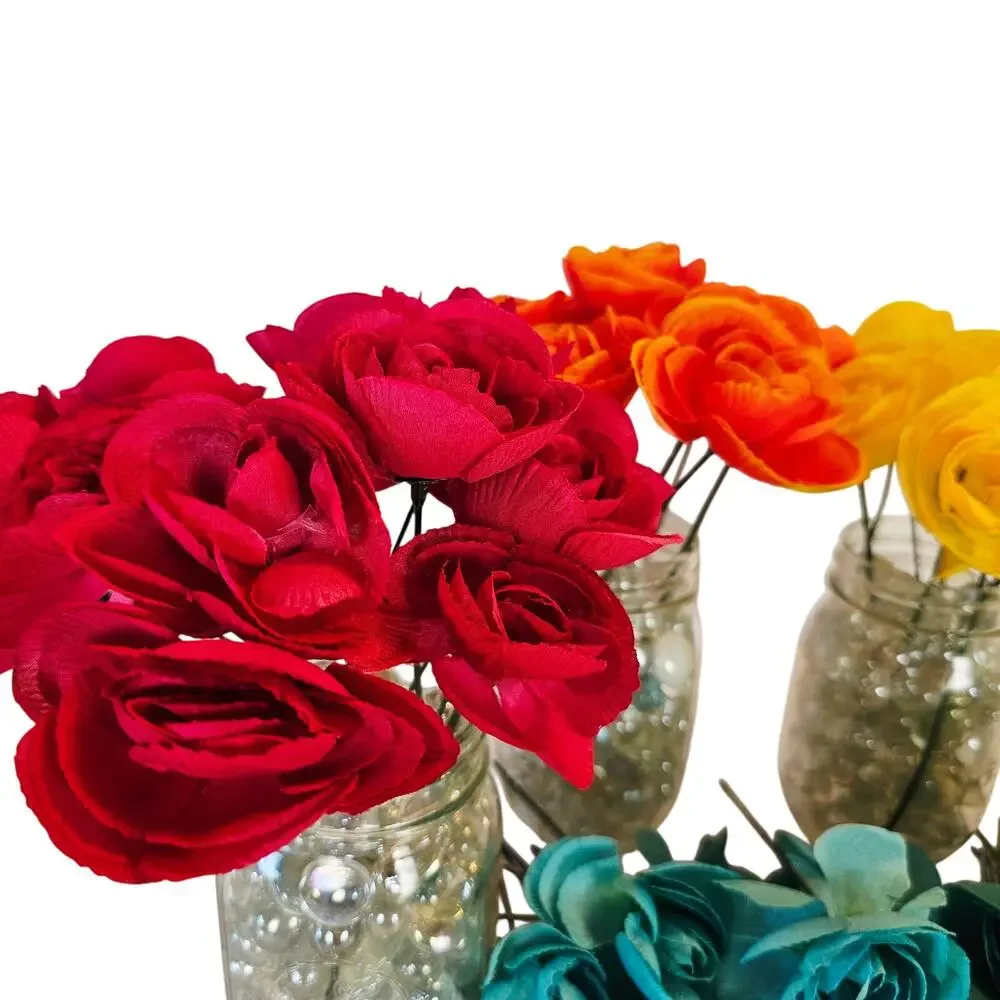 Artificial Silk Ranunculus Flowers 2.5